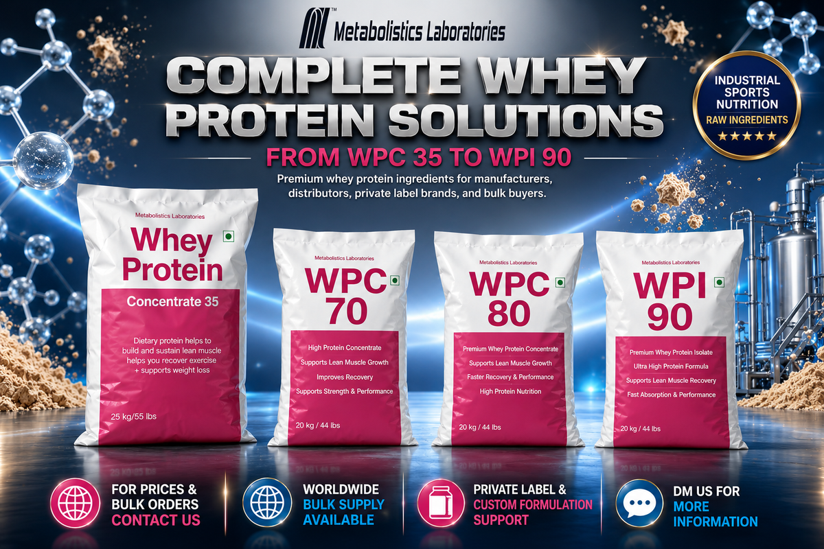 Complete Whey Protein Solutions: From WPC 35 to WPI 90 for Modern Sports Nutrition Brands Complete Whey Protein Solutions by Metabolistics Laboratories