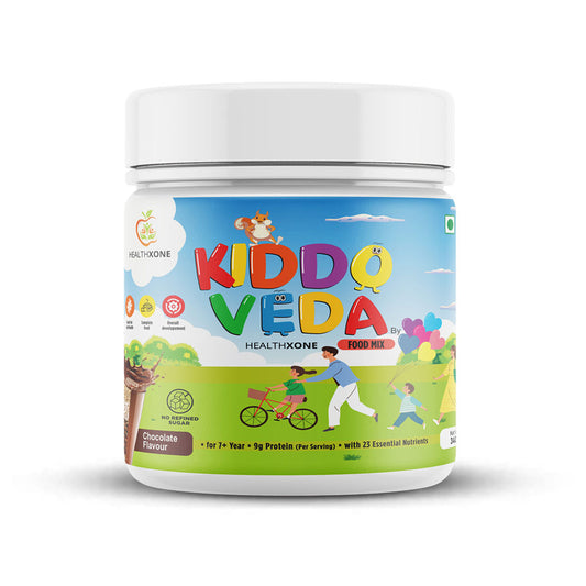 KIDDOVEDA BY HEALTHXONE Daily Nutrition Protein Mix for Kids 7+Year (340 gm)